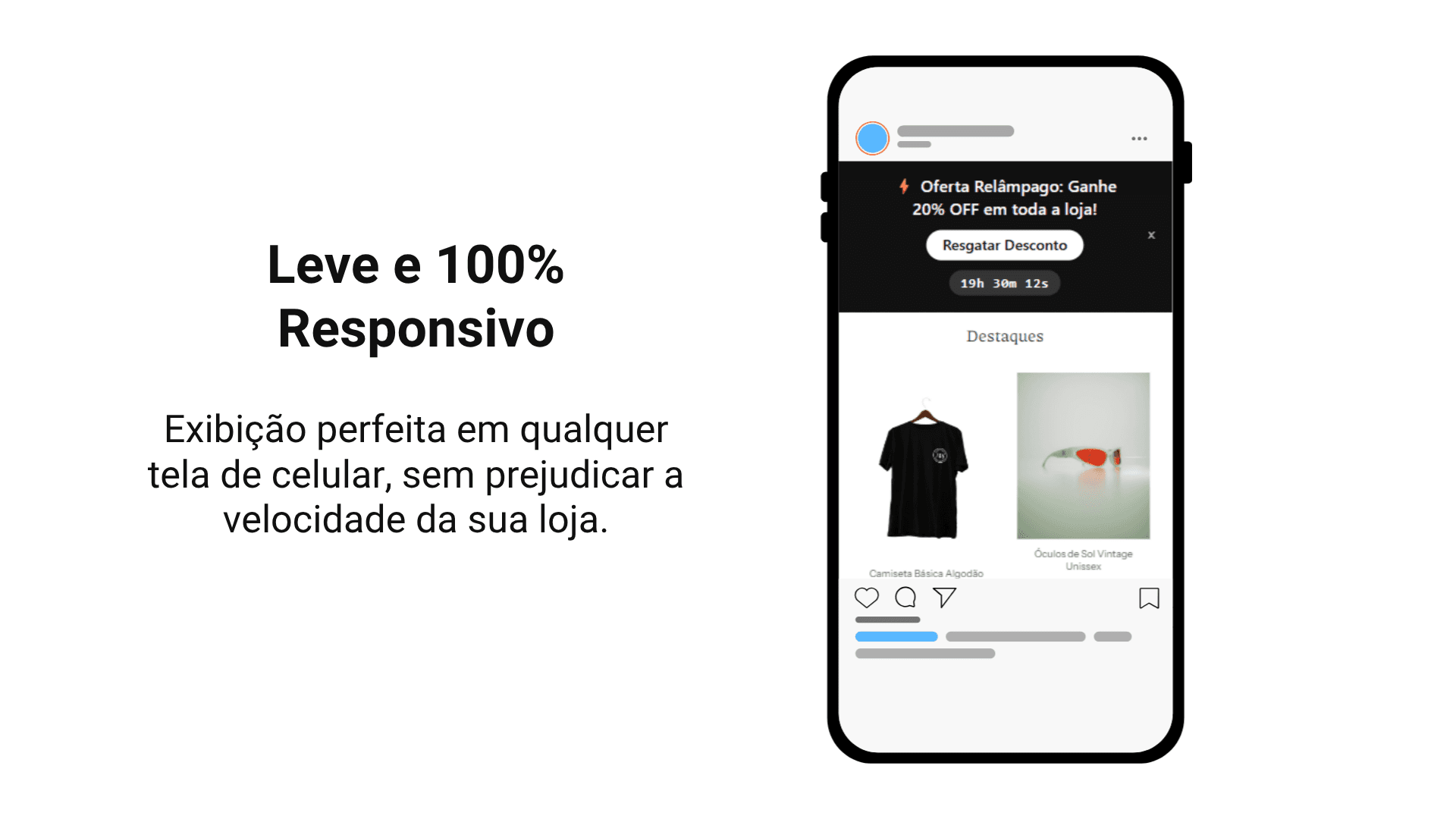 Banner UTM exibido em dispositivo móvel